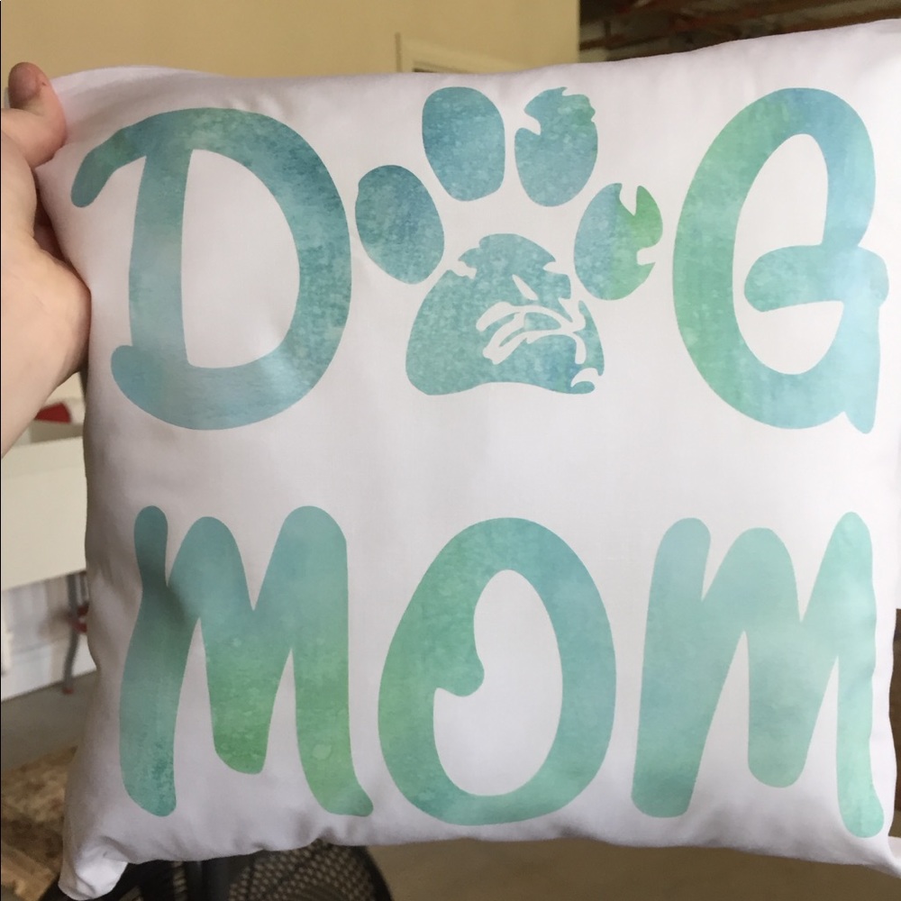 Dog mom pillow